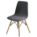 housse chaise extensible vert olive imprimé feuilles moderne siège salle manger banquet