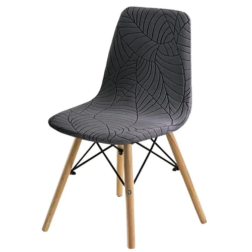 housse chaise extensible vert olive imprimé feuilles moderne siège salle manger banquet