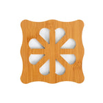 tapis table carré bois motif animaux anti dérapant moderne naturel décors cuisine