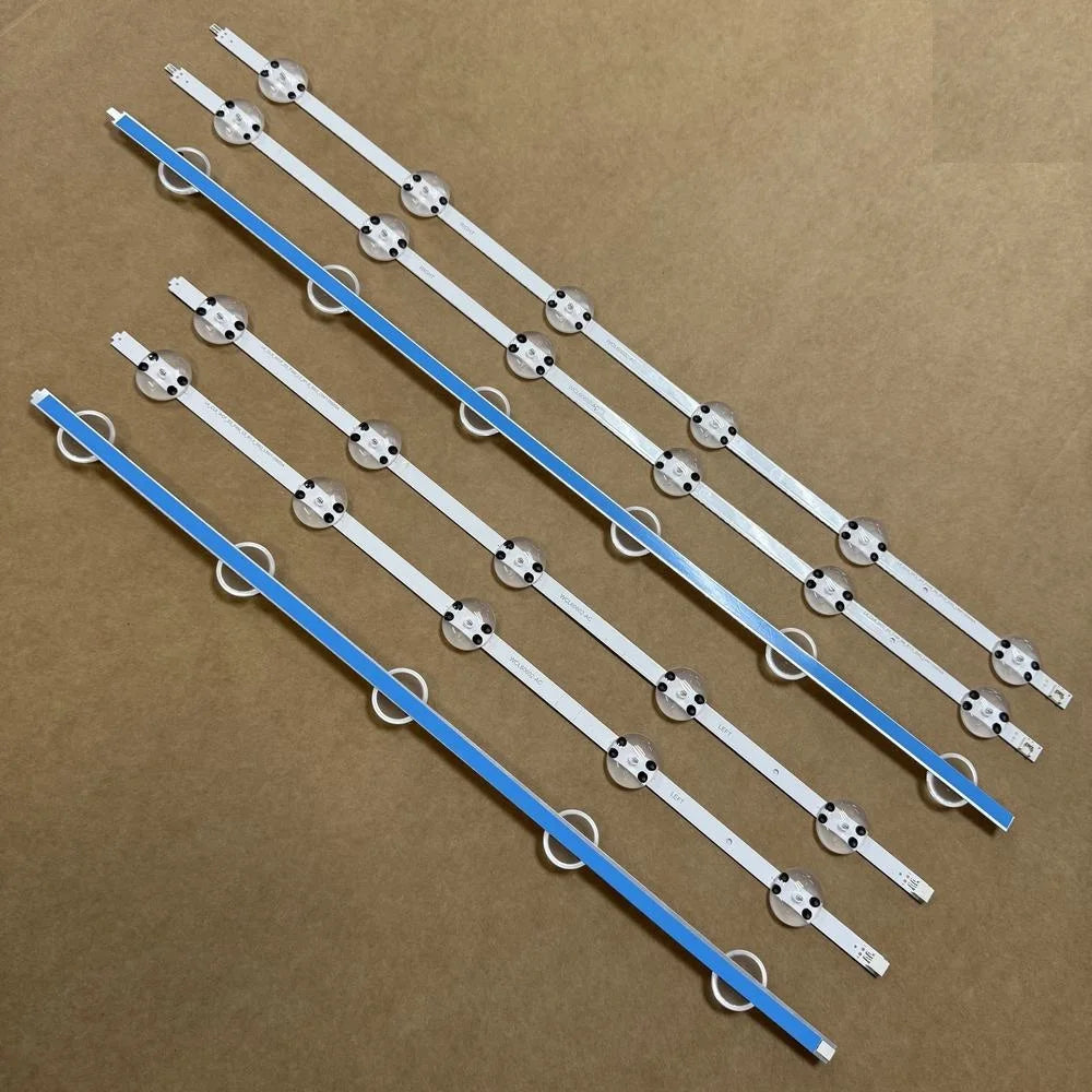 rubans led blanc bleu adhésifs modernes lisses sans câble fixations bouton poussoir