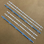 rubans led blanc bleu adhésifs modernes lisses sans câble fixations bouton poussoir