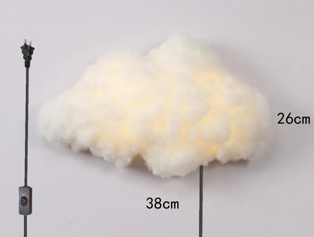 lampe nuage blanc moelleuse éclairage murale moderne enfilade enfant chambre led fixée mur