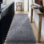 tapis doux uni polyester antidérapant résistant décoloration confortable gris blanc vert bleu moderne