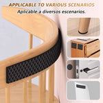 protège pieds adhésifs silicone texturé noir moderne mobilier tables chaises canapés protection sol maison