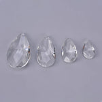 pendants cristal goutte facettes transparents modernes 38mm 50mm 63mm 76mm