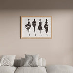 pochoirs stencil noir silhouettes personnes vêtements minimaliste clips peinture murale bricolage