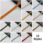 ruban dentelle polyester blanc bleu doré rouge classique 1.3cm largeur tissage opacité decoration couture