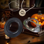 spots led noir blanc doré modernes clips vis round lisses