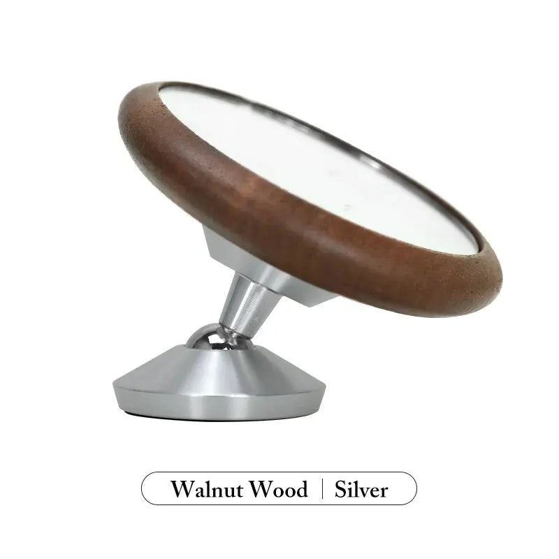 miroir aimanté bois marron argenté moderne minimaliste chambre cuisine salle bains surveillance décoration