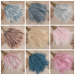 bouquet plumes artificielles gris rose beige bleu naturel rustique intérieur 75cm decoration fete mariage