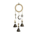 mobile sonore boho cloches marron blanc annuaire central decoration murale chambre salon