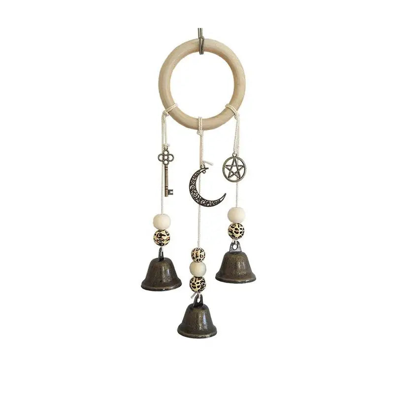 mobile sonore boho cloches marron blanc annuaire central decoration murale chambre salon