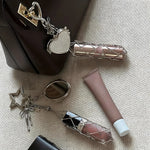 porte clés miroir étoile lèvres maquillage organisateur voyage féminin élégant core argenté rose