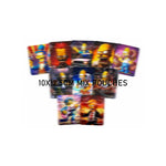 pochette plastique opaque dessin animé sac rangement biscuits épices fermeture éclair motif multicolore
