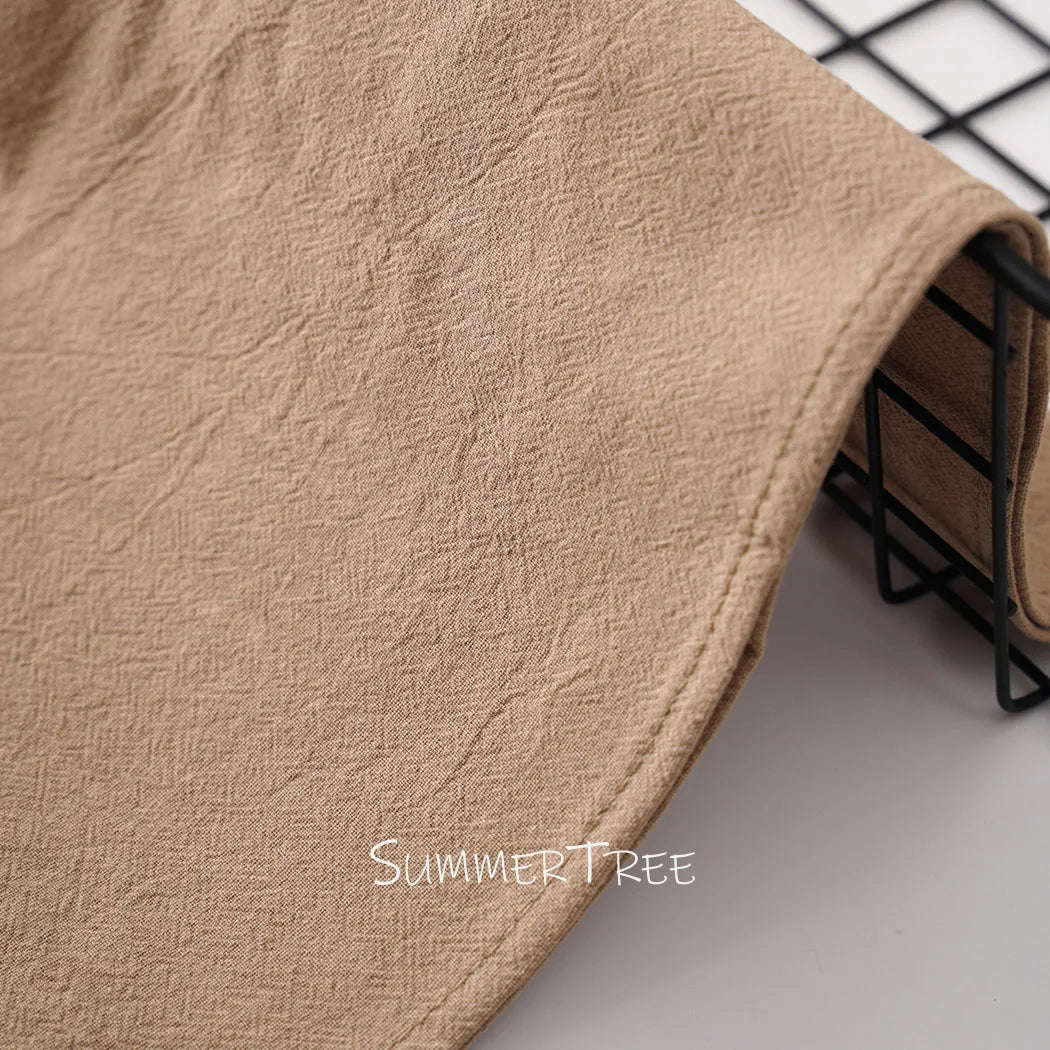 serviettes coton 40x40cm beige clair simple rustique réutilisables table maison party