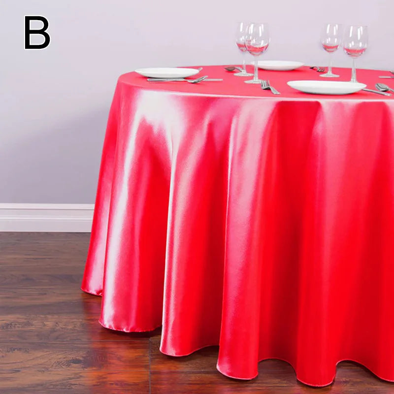 nappe table rouge noire bleu violet jaune beige blanche verte satinée moderne opaque réutilisable