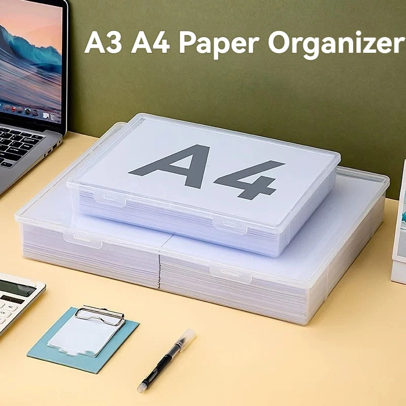 organisateur papier transparent moderne réutilisable plastique clips papier a4 examens