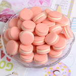 décoration noël macarons résine couleurs vert rose jaune classique artificiels 13x23mm non comestible
