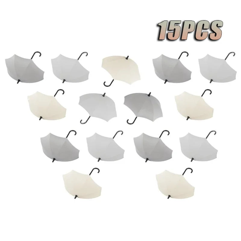 porte clés porte savon ombrelle moderne minimaliste beige rose gris blanc texture ombrelle crochets