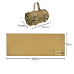 tapis sol pliable militaire tissu texturé sangles poignée tactique plein air camping