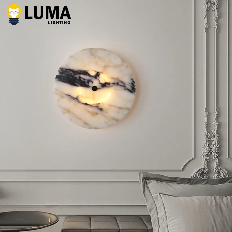 lampe murale moderne marbre blanc noir beige adhésive 249 2000 lumens led 90 260v