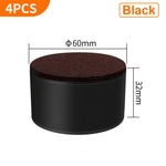 support meubles acier noir protecteur sol anti rayure adhésif 3m