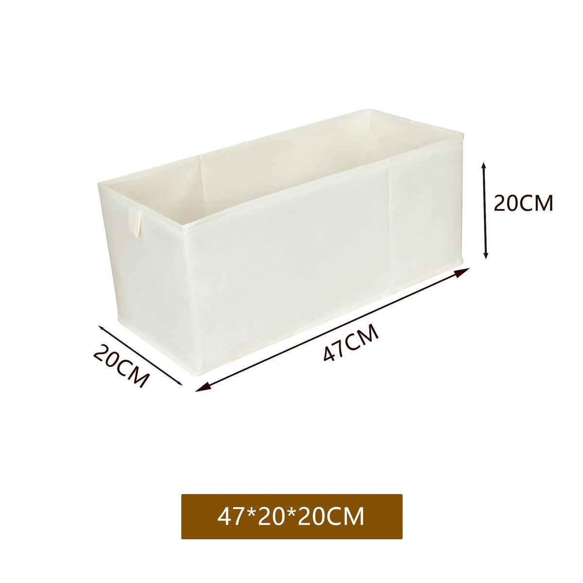 boîtes rangement tissu beige moderne opaques étroites longues sous lit chambre salon buanderie