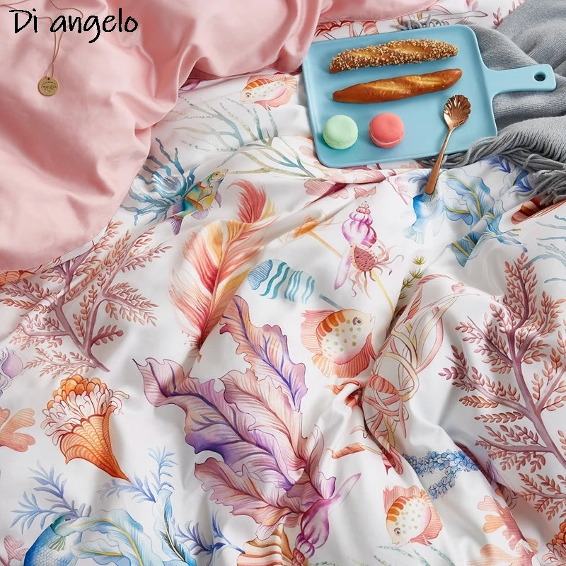 Ensemble literie en couleur or avec drap-housse plat et accessoires