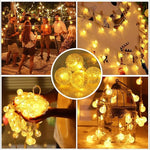 guirlande lumineuse translucides blanc doré multicolore moderne clips usb 3m 6m noël décoration festive