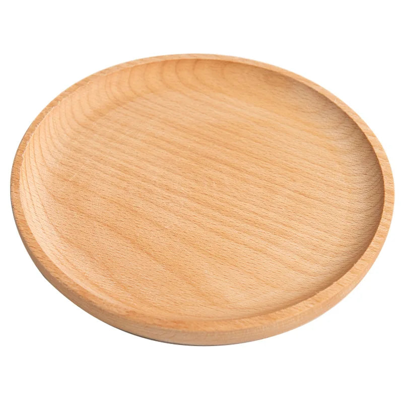 assiettes bois naturel assiettes carrées ovales différentes tailles minimaliste rustique
