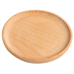 assiettes bois naturel assiettes carrées ovales différentes tailles minimaliste rustique