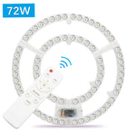 lampe led circulaire blanc moderne énergie économie télécommande 220v 72w