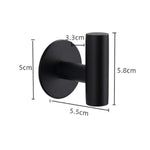 porte serviettes moderne minimaliste noir argenté acier inoxydable finition polie autonomes cuisine salle bains