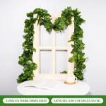 guirlande végétale artificielle feuilles vertes modernes décoration extérieure accrochée adhésif maison jardin anniversaire exposition