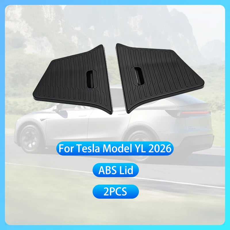 boîte rangement coffre tesla model yl 2026 noir rayures horizontales moderne antirouille légère