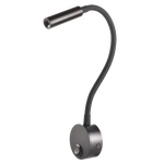 lampe murale led noire ronde moderne minimaliste interrupteur câble électrique