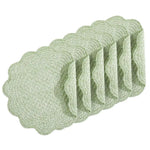 tapis table moderne coton polyester blanc rose bleu vert rouge bleu marine texture relief