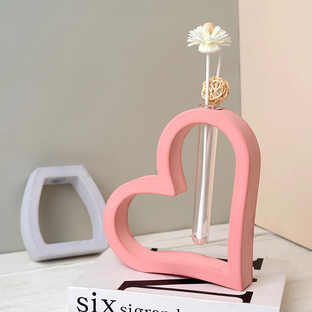 vases silicone couleur vert rose blanc forme coeur rectangle moderne