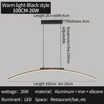 suspension lumineuse moderne minimaliste noir blanc réglable luminosité LED économique