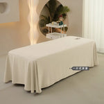 housse matelas massage uni polyester coton lit tout saisons beige moderne salon beauté