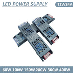transformateur led alimentation 12v 24v 60w 100w 150w 200w 300w 400w industrielle ventilation noire