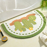 tapis bain floral pastoral absorbant doux antidérapant jaune rouge vert bleu orange blanc enfants