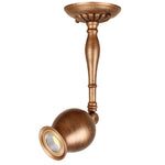 Spot LED bronze texture métallique classique opacité vis fixation ampoule incluse