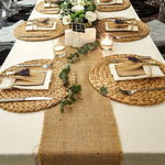 nappe rustique tissu toile beige marron clair blanc texture grossière mariage champêtre hydrangeas fleurs