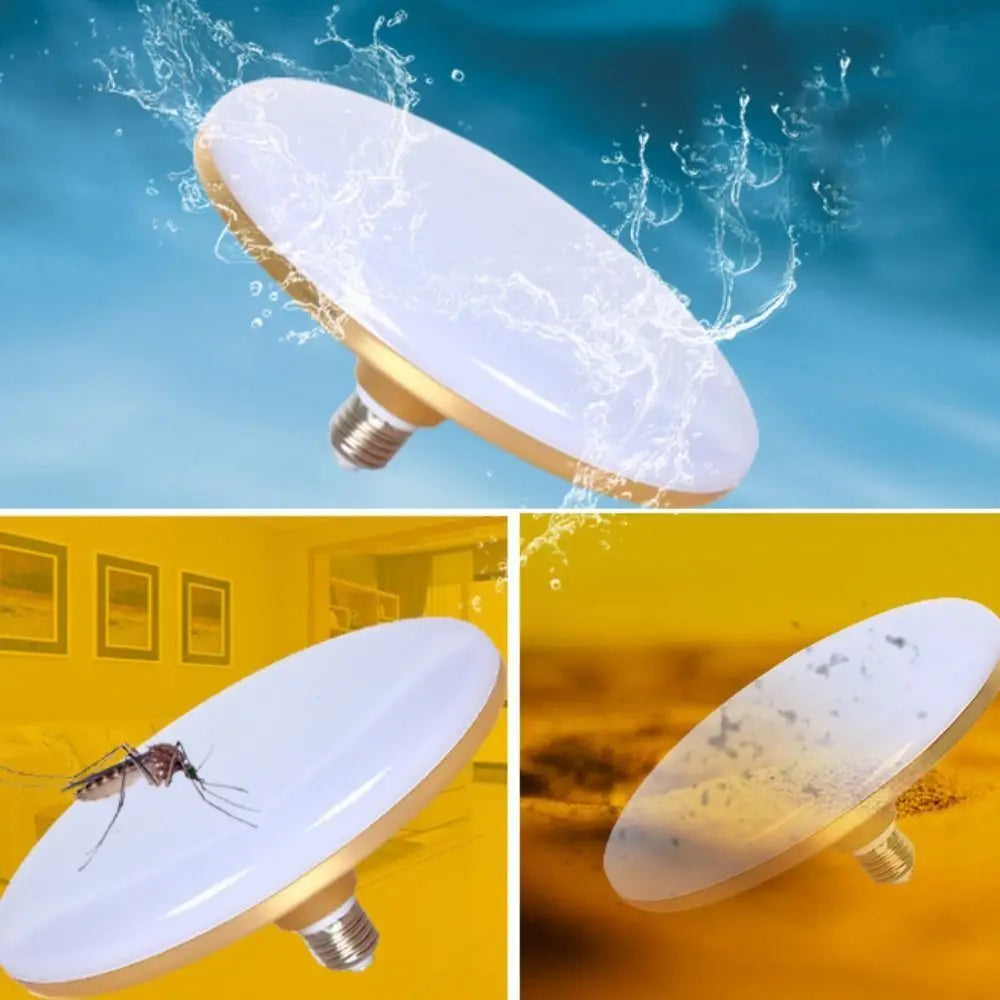 lampe led ufo blanc doré moderne 220v 15w 20w 30w 40w 50w 60w 80w