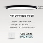 plafonnier led moderne blanc intensité variable application télécommande minimaliste