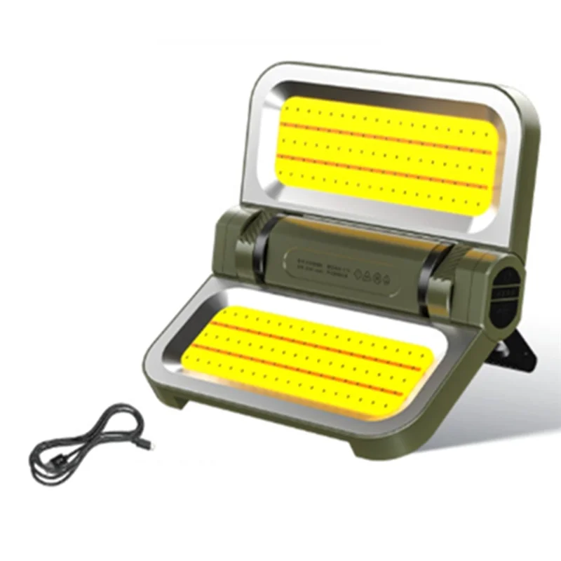 lampe camping portable vert olive 5000mAh 2400LM éclairage moderne clips