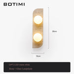 applique murale led moderne minimaliste japonais éclairage quotidien murale texture pierreOpaque globe luminaire