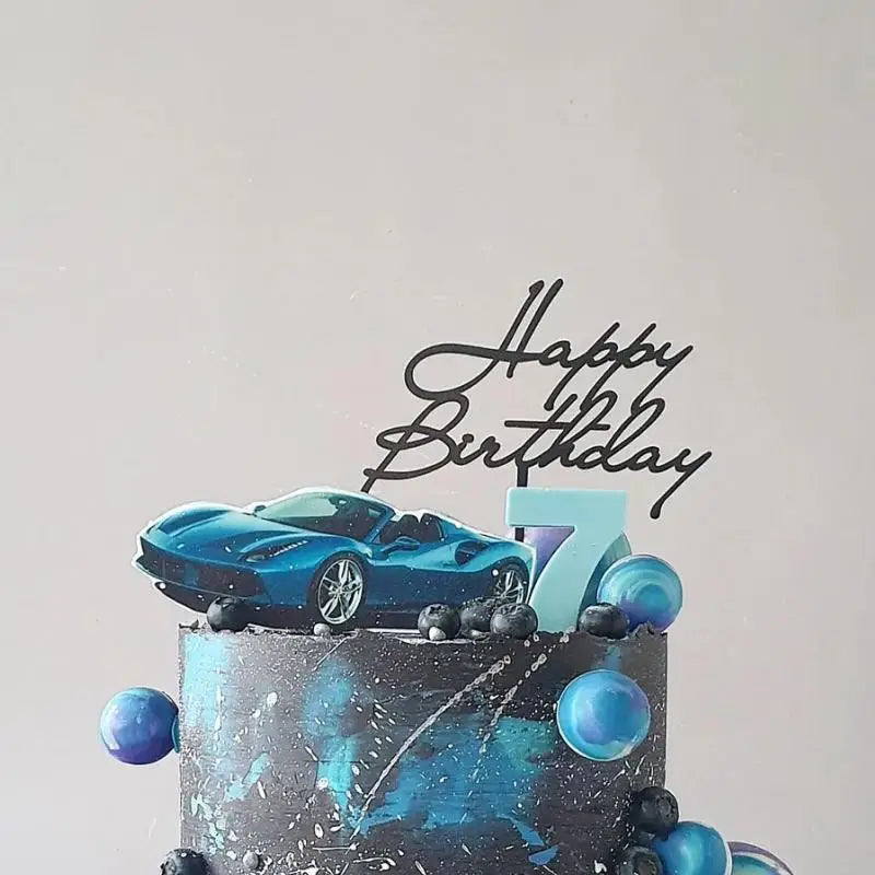 décoration gâteau transparente fleurs vertes happy birthday clips anniversaire mariage baptême événement