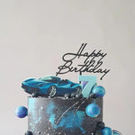 décoration gâteau transparente fleurs vertes happy birthday clips anniversaire mariage baptême événement
